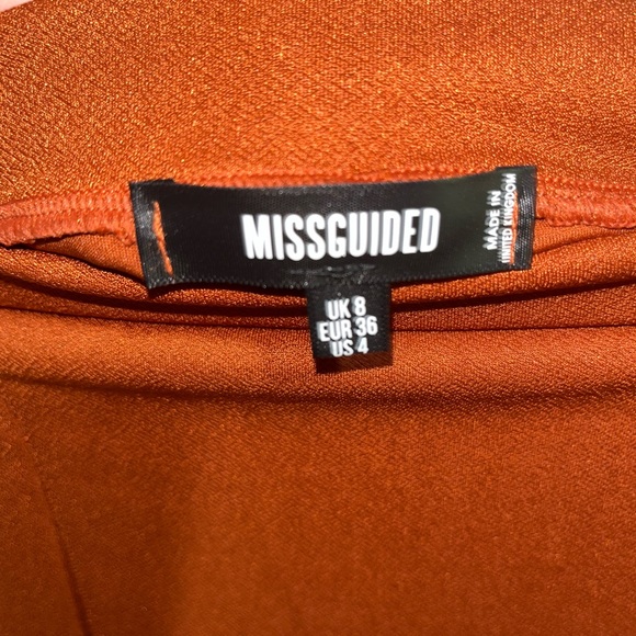 brown/orange bodycon skirt. Misguided size US4 - Picture 5 of 5